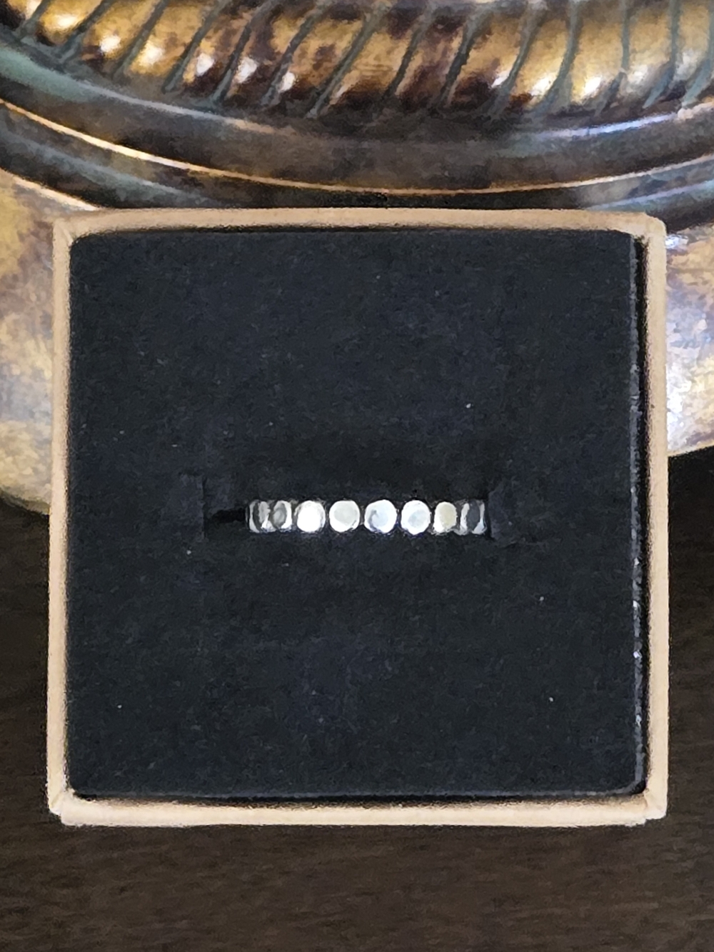 Delicate Stackable Circle Ring Sterling Silver Women's Size 6